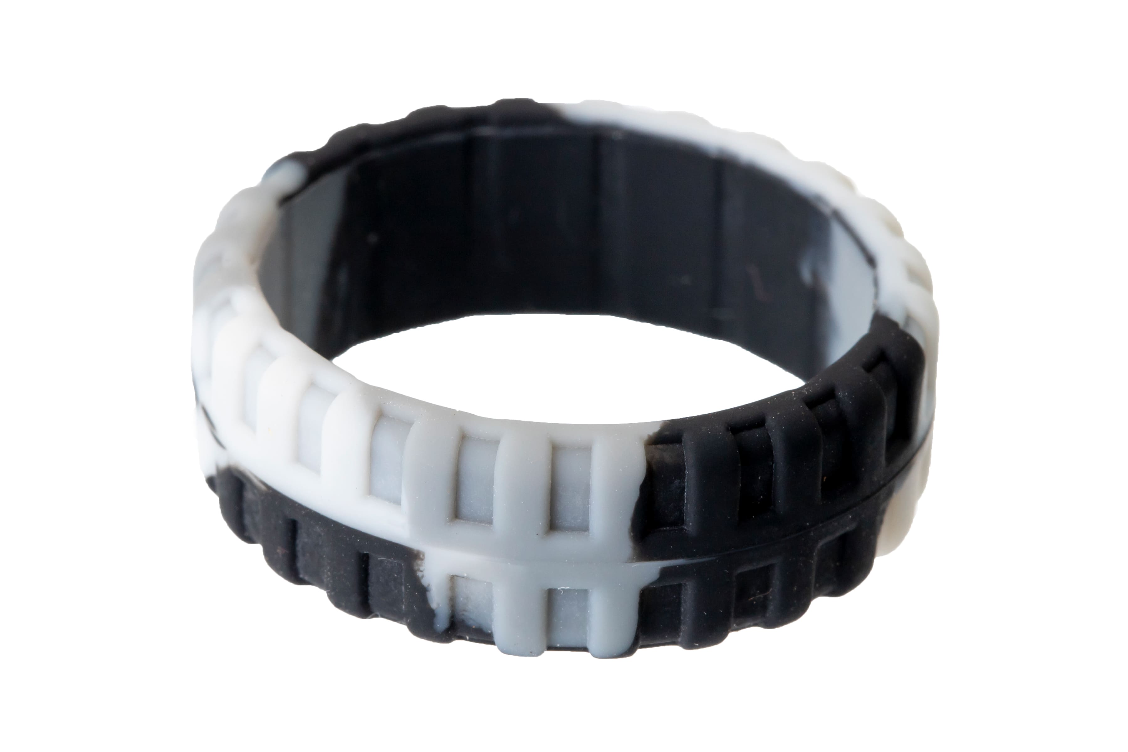 Black Camo Tyre Silicone Rings