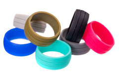 Flat Groove Silicone Rings