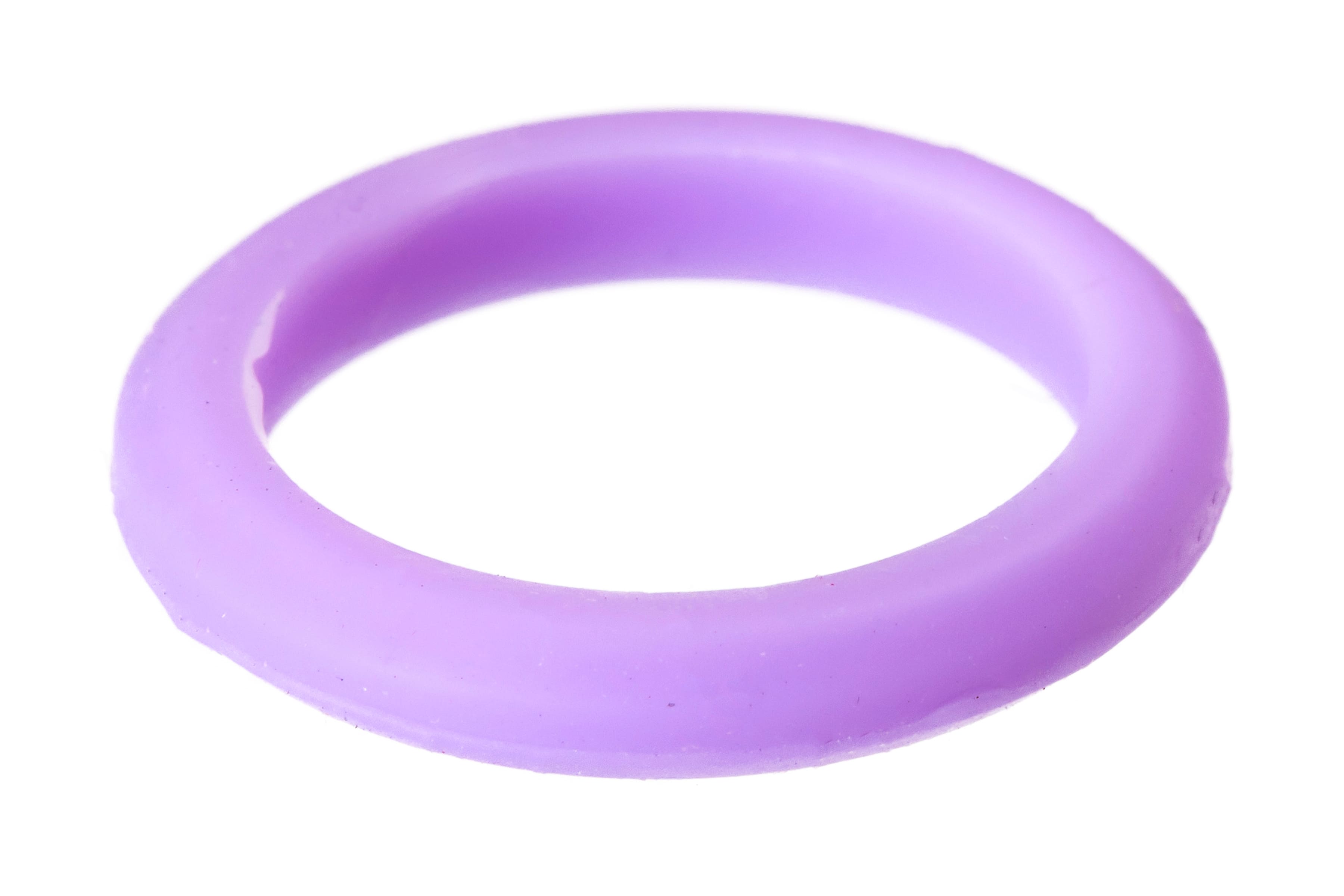 Purple Thin Colourful Silicone Rings