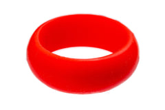 Red Plain Colourful Silicone Rings