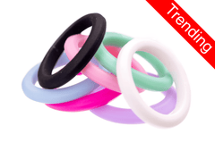 Thin Colourful Silicone Rings