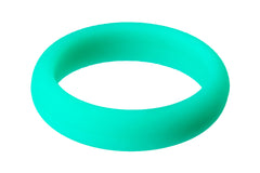 Turquoise Roundish Silicone Rings