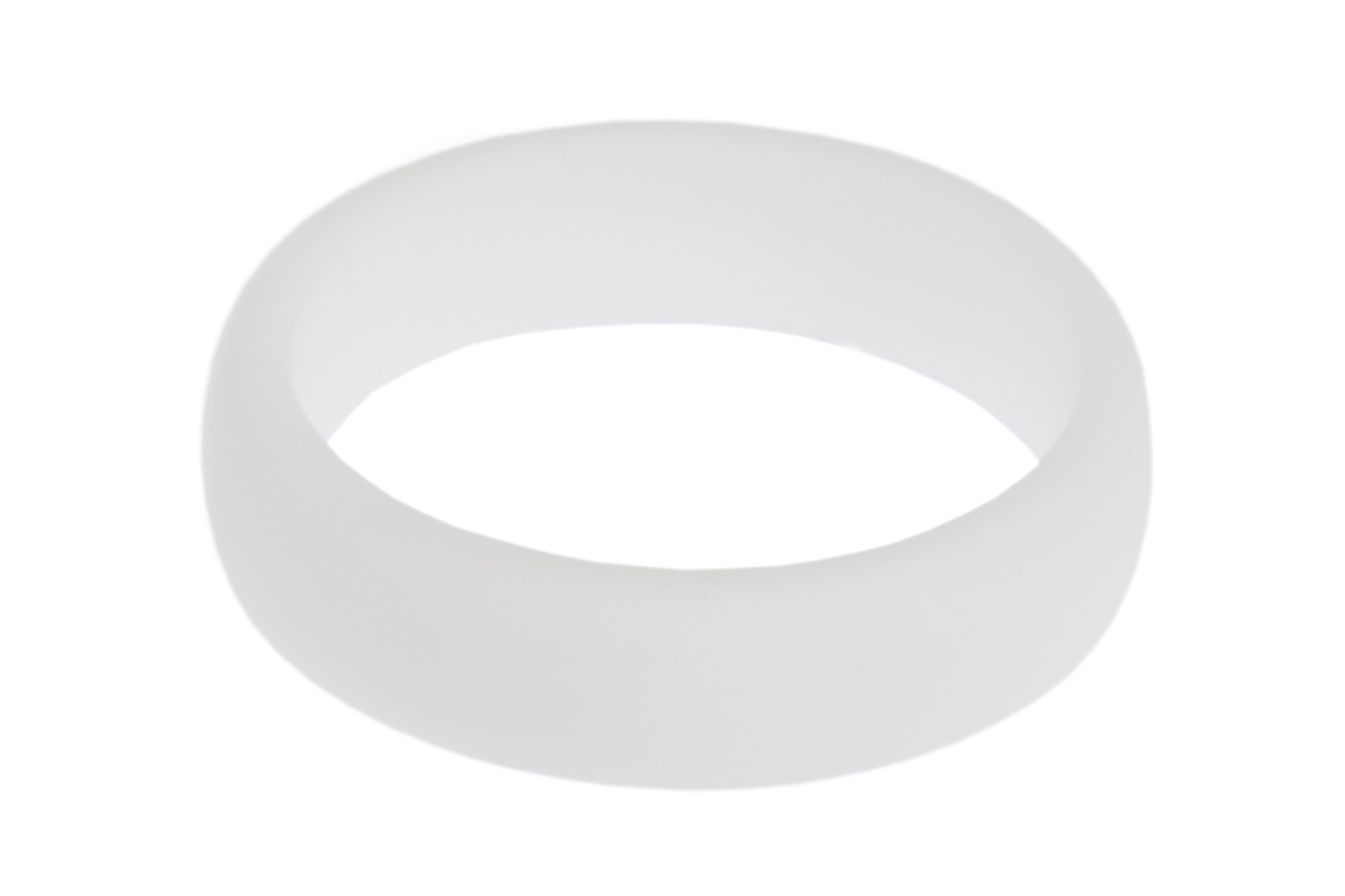 White Medium Colourful Silicone Rings