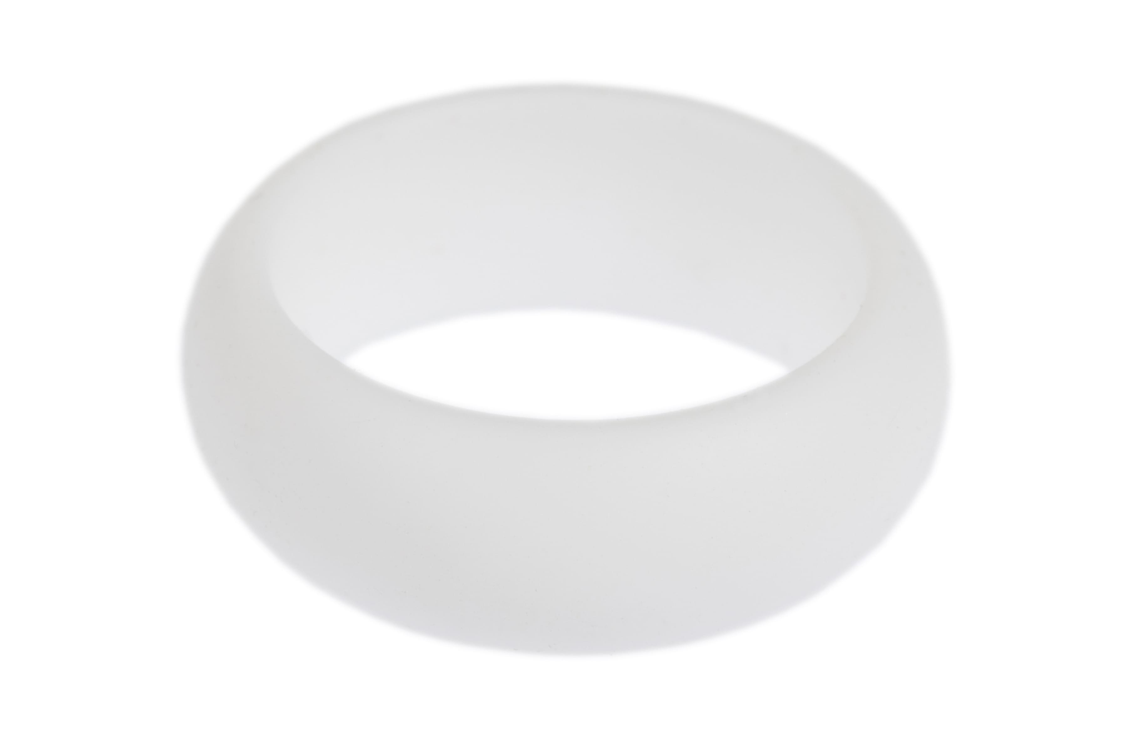 White Plain Colourful Silicone Rings