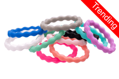 Zig-Zag Silicone Rings