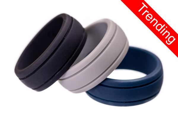 Double Groove Silicone Rings The Silicone Ring Shop