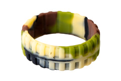 Green Brown Black Camo Tyre Silicone Ring