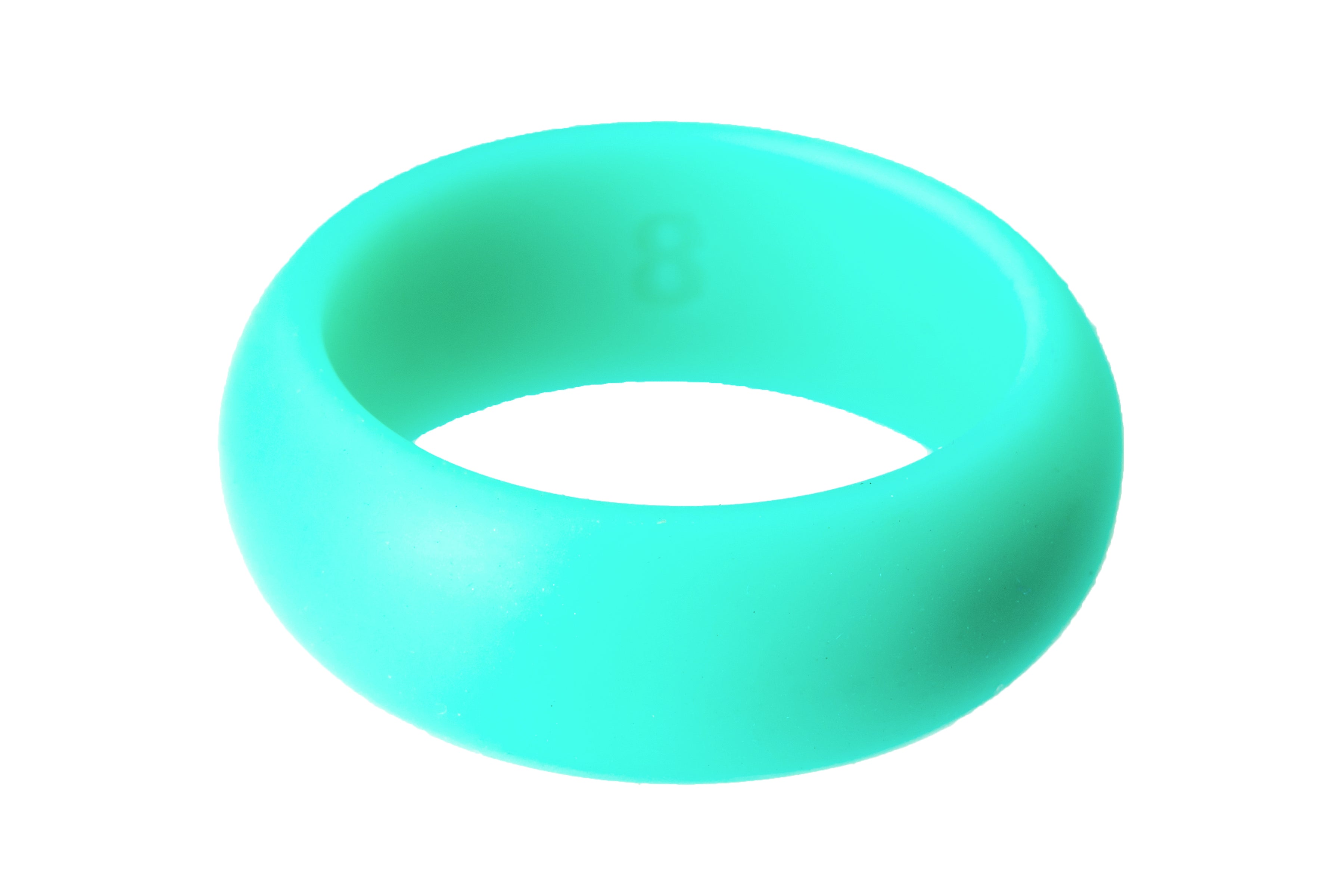 Turquoise Thick Colourful silicone Ring