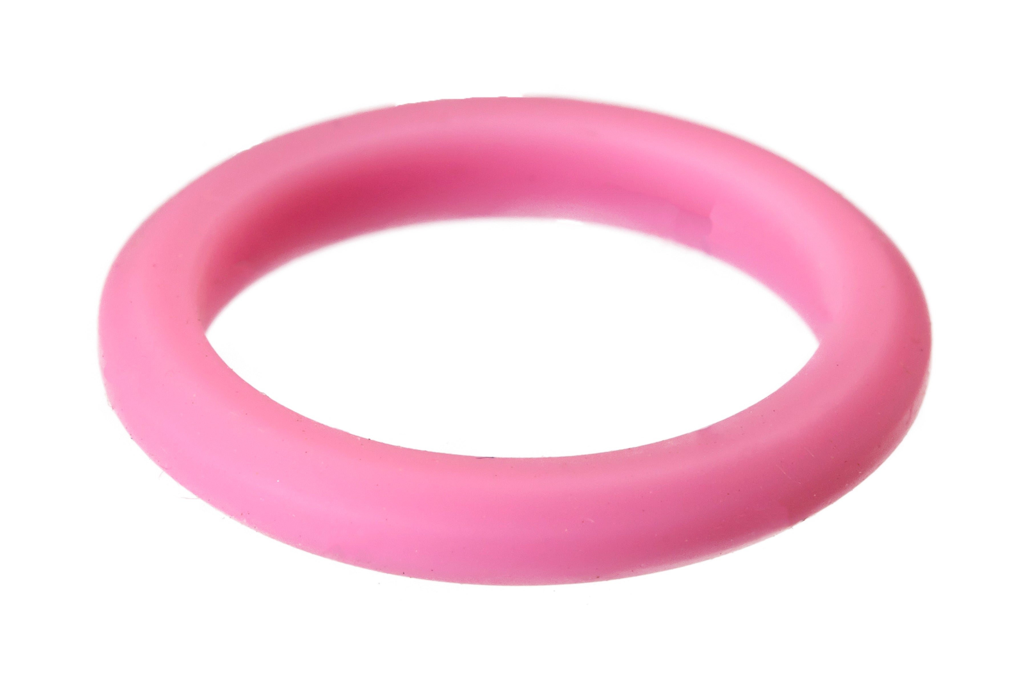 Light Pink Thin Colourful Silicone Ring