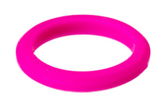 Shocking Pink Thin Colourful Silicone Ring