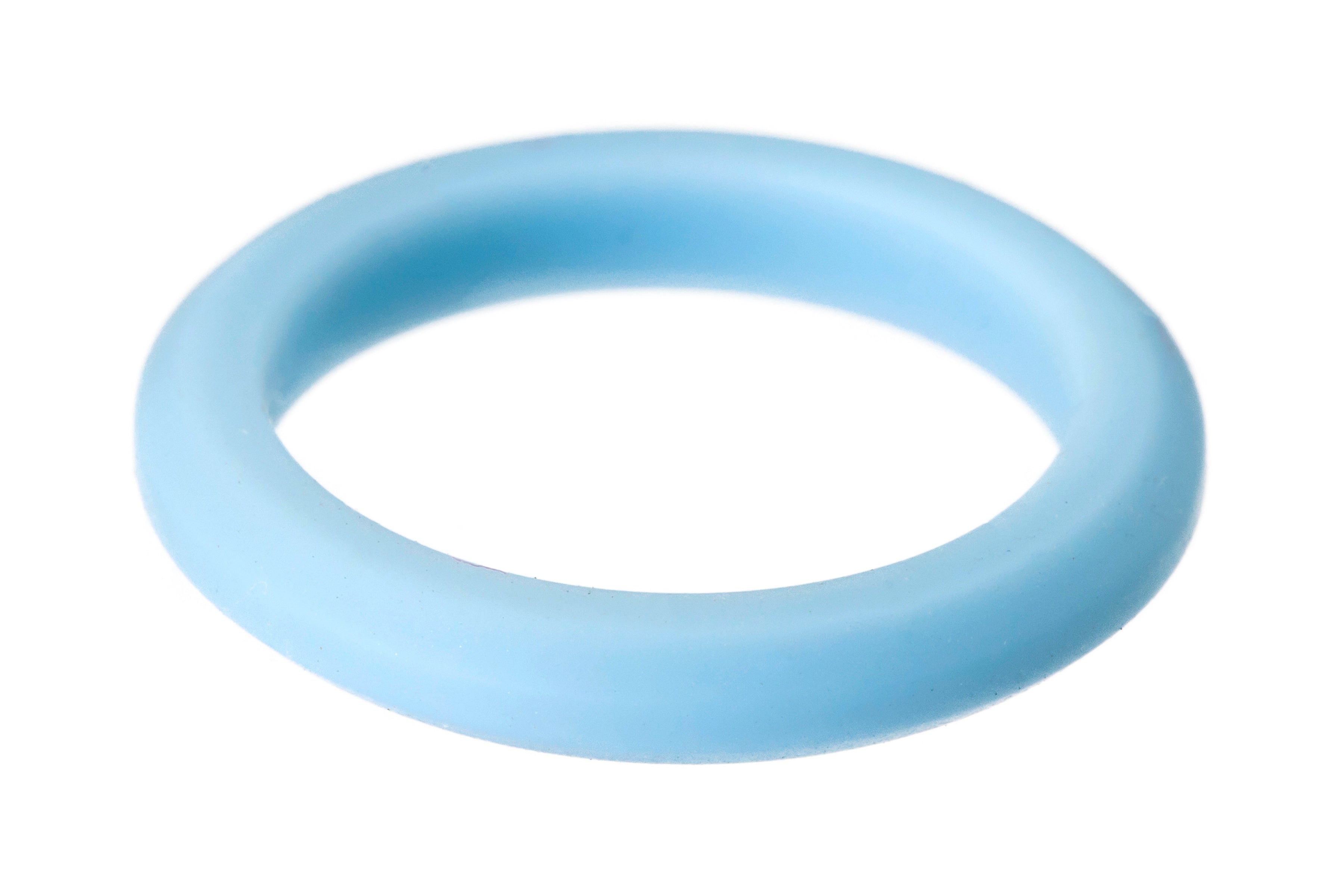 Light Blue Thin Colourful Silicone Ring
