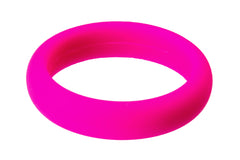 Shocking Pink Roundish Silicone Ring
