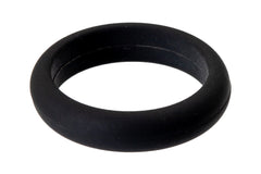 Black Roundish Silicone Ring