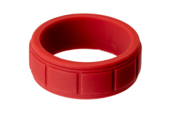 The Silicone Ring Shop Mens Maroon Block silicone Ring