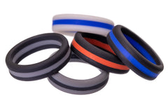 Stripes Silicone Rings