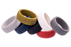 The Silicone Ring Shop Mens Block Silicone Rings