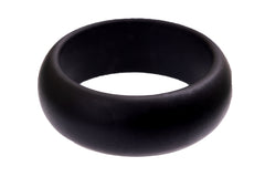 Black Plain Earthy Silicone ring